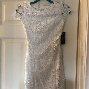 White lace dress with tags